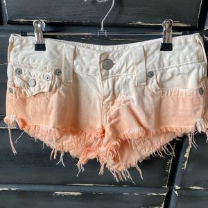 True Religion Short Denim Shorts Size 27
